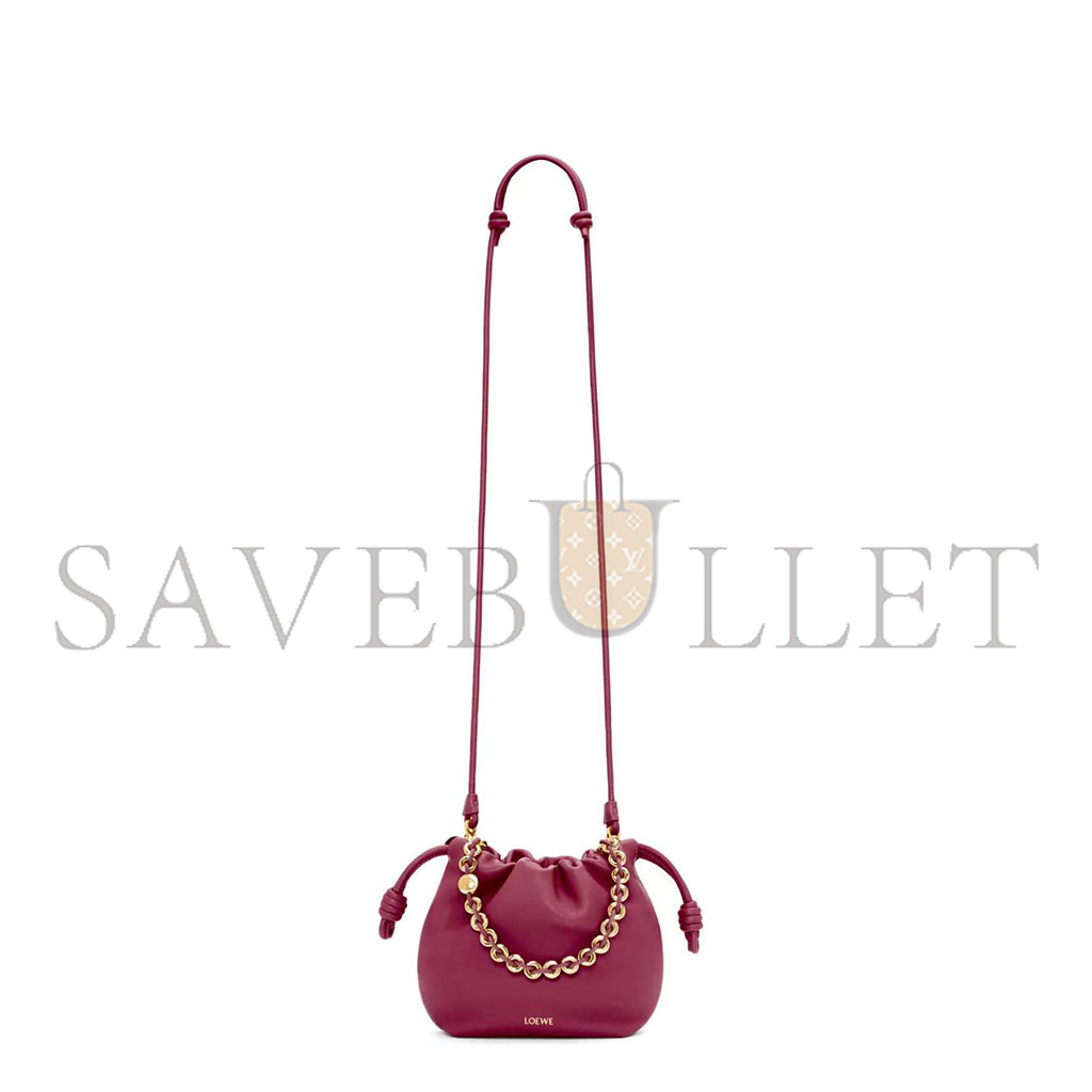 LOEWE MINI FLAMENCO PURSE BAG IN MELLOW NAPPA LAMBSKIN A914CBPX03-1048 (23*17*5.5cm)